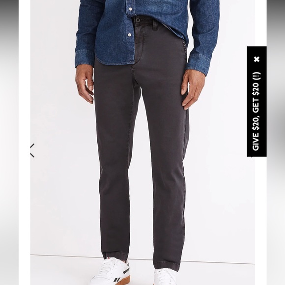 Madewell Athletic Slim Chino Pants: COOLMAX® Edition - Picture 1 of 9